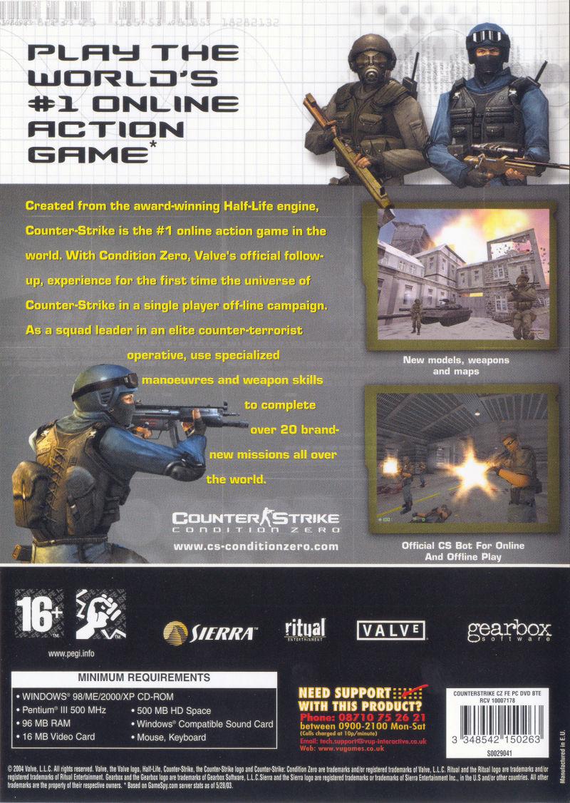 Game Counter Strike Condition Zero Para Pc Cd-rom Original
