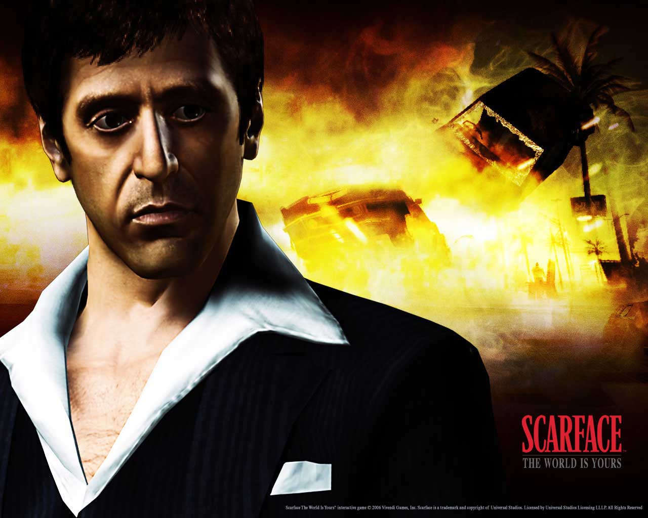 In Scarface 1983 Tony Montana Sees The Phrase The World HD phone wallpaper   Pxfuel